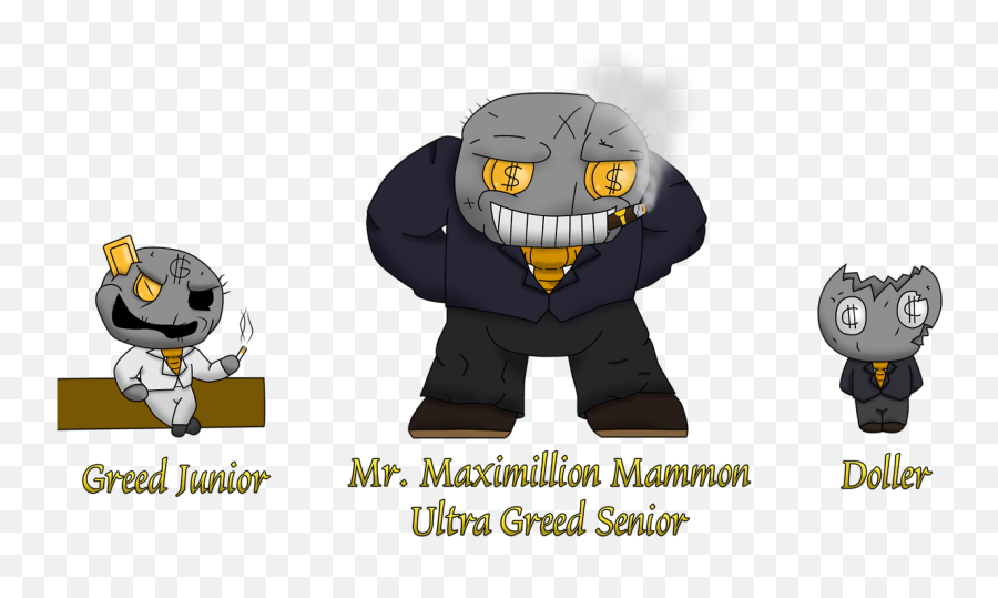 Derahex Shares Art U2014 Greed Corpu0027s Top 3 - Binding Of Isaac Ultra Greed Png,Greed Png