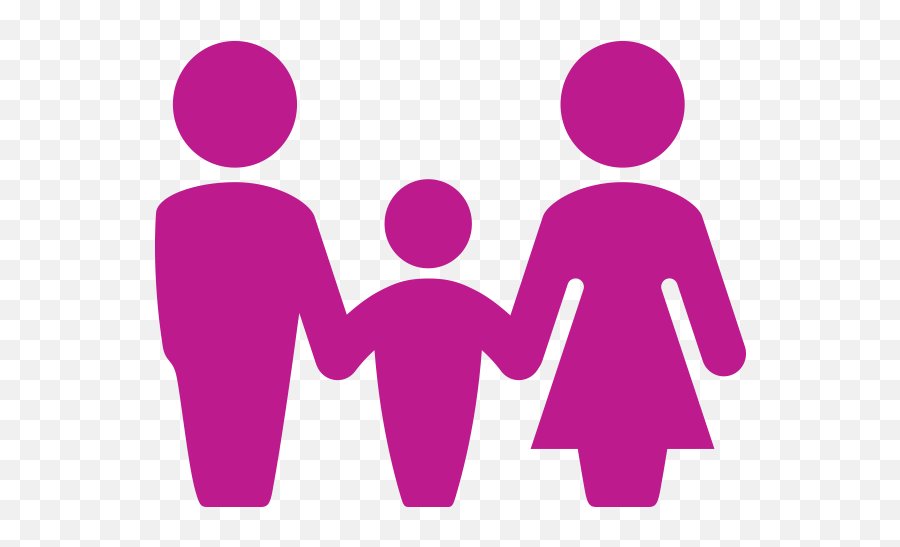 Mother Father And Child - Pink Family Icon Png 600x600 Pink Family Clip Art,Family Png Icon