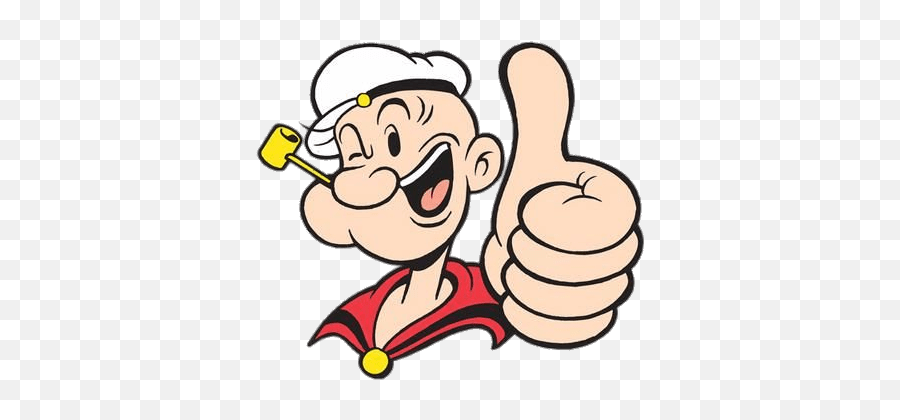 Popeye Thumb Up Transparent Png - Popeye Png,Thumbs Up Transparent Background
