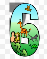 Creation Days Numbers 6 Png Svg Clip Art For Web - Download Days Of Creation Number 6,Numbers Icon Png