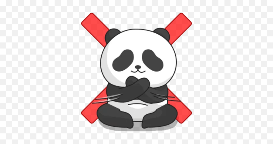 Giant Panda Stickers - Live Wa Stickers Cruz Marca Png,Panda Emote Icon