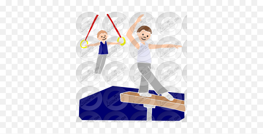 Gymnastics Stencil For Classroom Therapy Use - Great For Adult Png,Balance Beam Icon