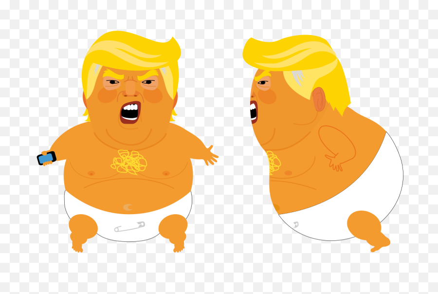 Filebaby Trump Blimpsvg - Wikimedia Commons Baby Trump Vector Png,Baby Png