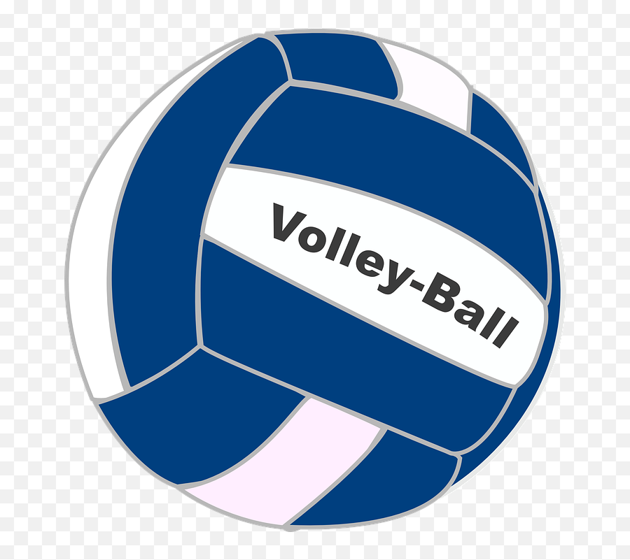 Volleyball Clip Art - Volleyball Ball Blue And White Png,Volleyball Clipart Png