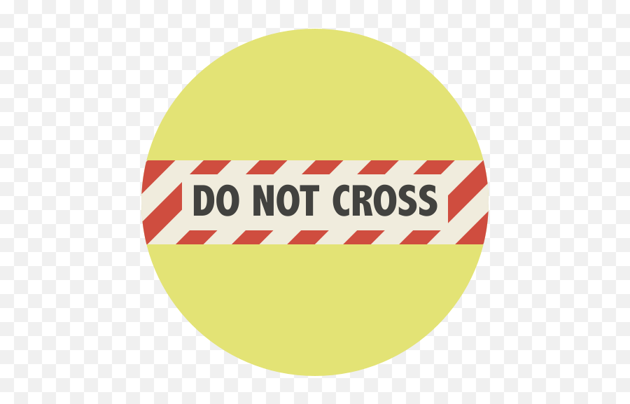 Do Not Cross Closed Road Block Delimitation No Further Png Roadblock Icon