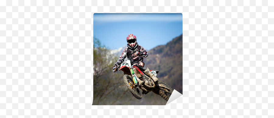 Wall Mural Free Style Motocross - Pixersus Png,Icon Trick Or Street Helmet