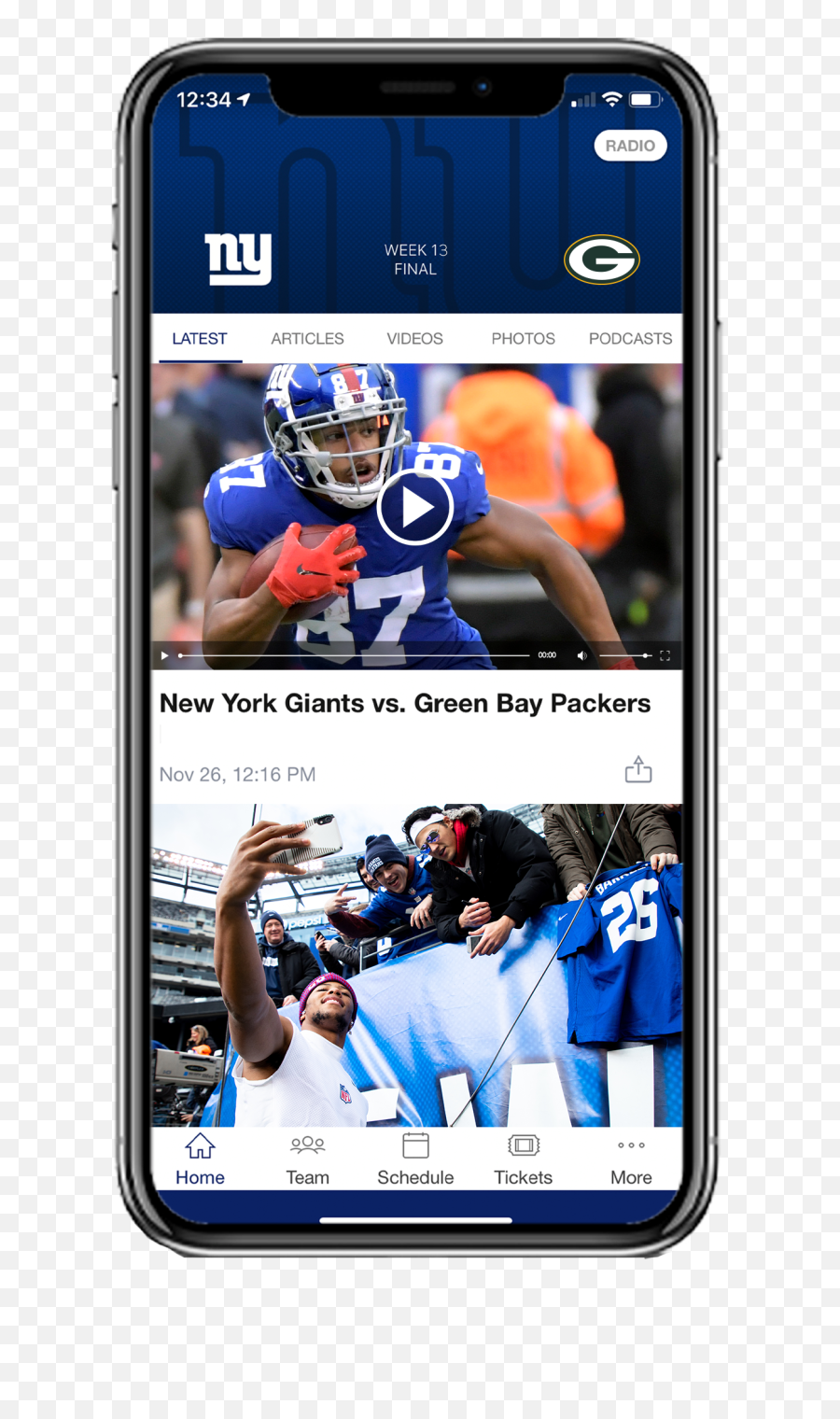 New York Giants Official App - Giantscom New York Giants Png,Ny Giants Logo Png