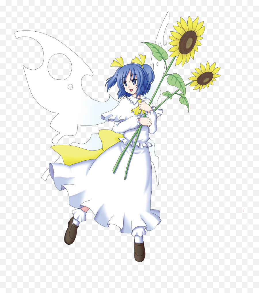 Gomi Touhou Sunflower Fairy Transparent Png Wings 141577 - Cartoon,Fairy Png Transparent