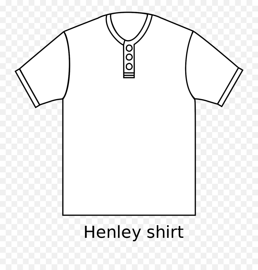 Henley Shirt - Wikipedia Ringer T Shirt Drawing Png,T Shirt Transparent