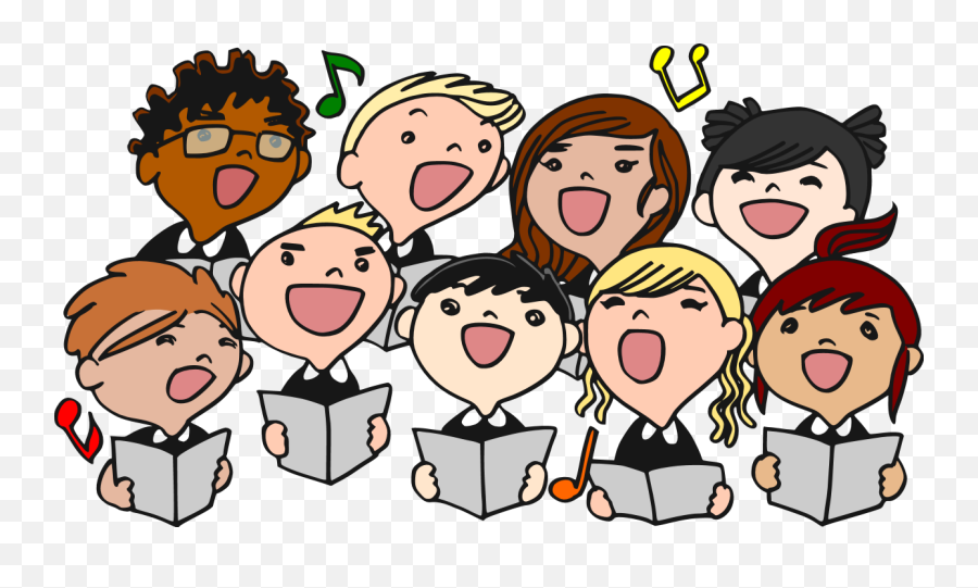 Library Of People Singing Png Stock - Choir Clipart,Singing Png