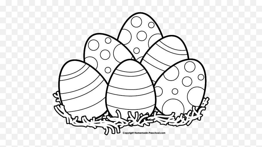 Easter Eggs In Grass Clipart Black - Eggs Coloring Pages Png,Easter Grass Png