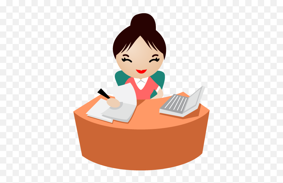 Smiling Female White Collar Worker - Secretary Clipart Png,Worker Png