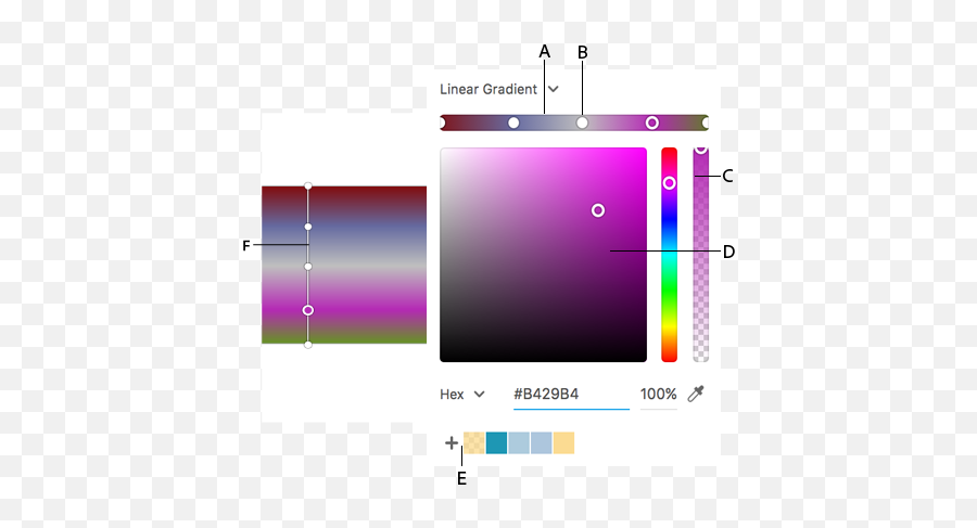 Radial And Linear Gradients In Adobe Xd - Screenshot Png,Transparent Rectangle