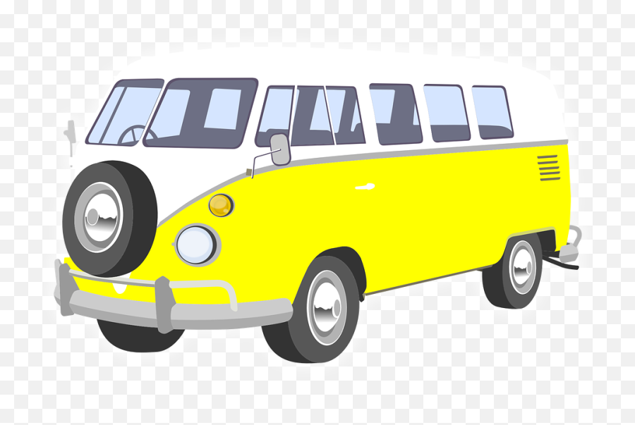 Vw Volkswagen Car - Free Vector Graphic On Pixabay Vw Van Clipart Transparent Png,Camper Png