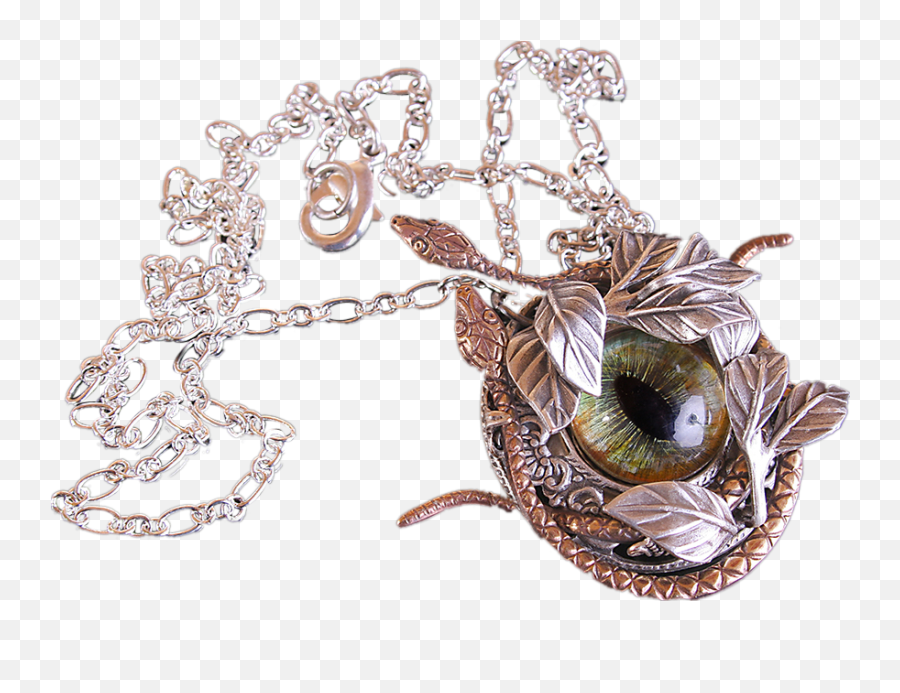 Serpent Necklace Snake Eye - Pendant Png,Snake Eye Png