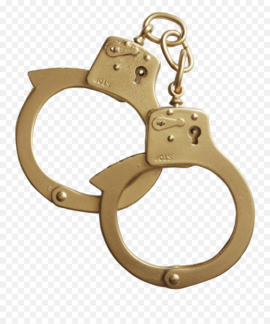 Golden Cuffs Png Image - Golden Handcuffs Png,Handcuffs Transparent Background