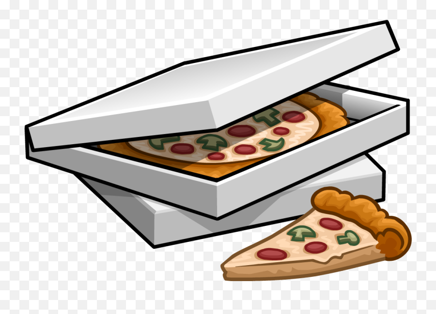 Pizza Clipart Sliced Transparent - Pizza Box Cartoon Png,Pizza Slice Transparent