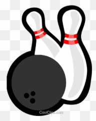 Bowling Ball Pins Royalty Free Vector Clip Art - Kegel Clipart Png,Bowling Pins Png