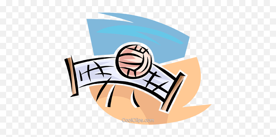 Volleyball Net And Ball Royalty Free Vector Clip Art - Volleyball Net Png,Volleyball Net Png