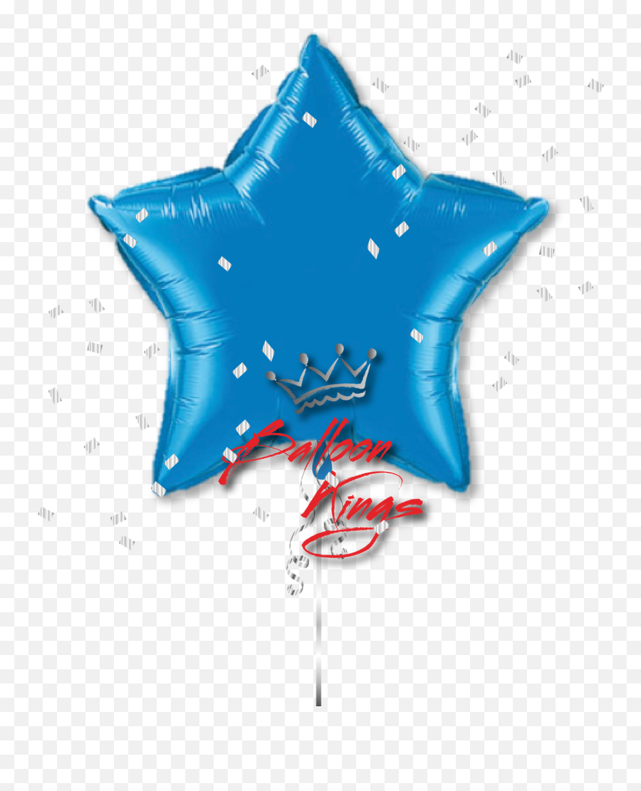 Large Sapphire Blue Star - Globos De Estrellas De Colores Png,Blue Star Png