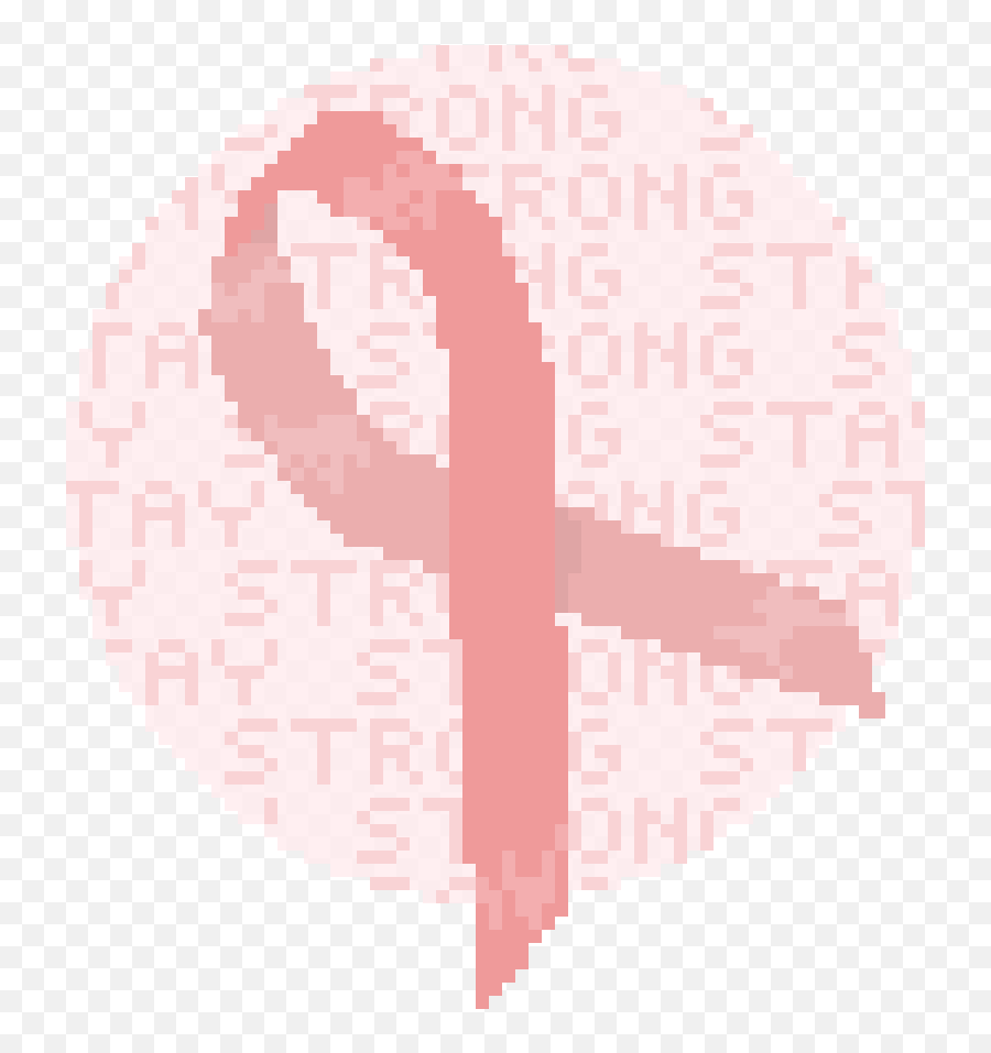 Download Hd Breast Cancer Awareness Ribbon - Face With Tears Pixel Art Png,Joy Emoji Png