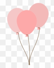 Pink Balloons Clip Art 1607715 - PNG Clipart
