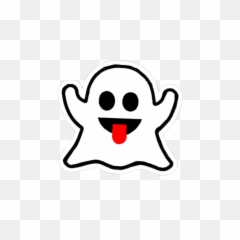 Boo - Snapchat Clipart Black And White png