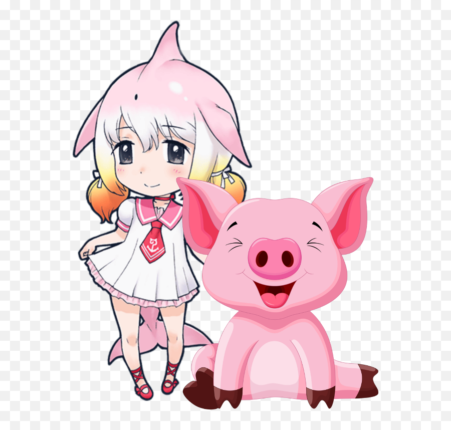 Mq Pink Pig Animals Girl Anime - Pig Clipart Png Pinky Pig,Pig Clipart Png