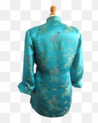 70s Chinese Silk Kimono Jacket Png