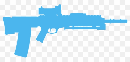 Light Machine Gun Silhouette - Free Vector Silhouettes Firearm png