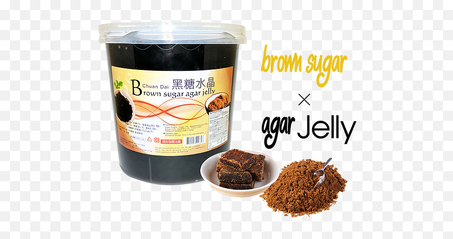 Brown Sugar Agar Jelly Chuan Dai Enterprise Co Ltd - Chuan Dai Brown Sugar Jelly Png,Sugar Transparent