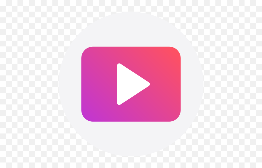 Youtube Play Logo Free Icon Of Social - Youtube Icon Pink Png,Youtube Play Logo