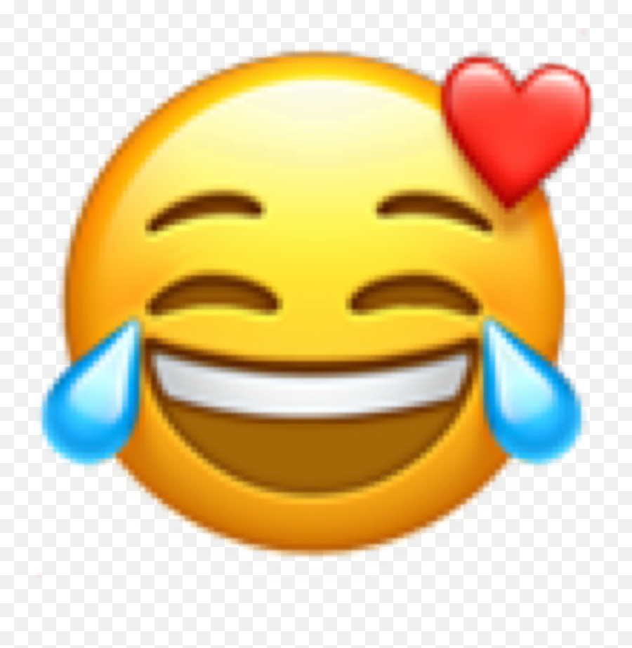 Emoji Laugh Love Crying Smiling Heart Sticker By Gg - Laughing Emoji With Hearts Png,Laughing Crying Emoji Transparent Background