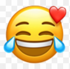 Emoji Laugh Love Crying Smiling Heart Sticker By Gg - Laughing Emoji With Hearts png