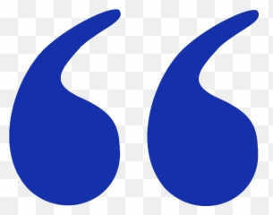 Quotation Marks - Dark Blue png