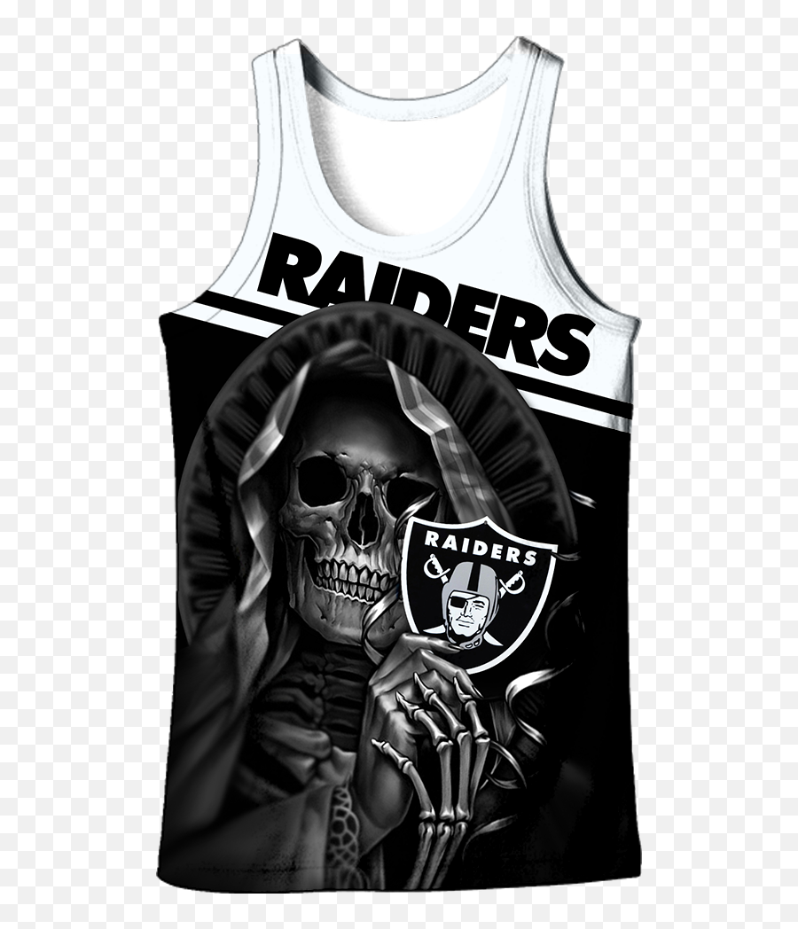 Oakland Raiders Skull New All Over Print V1212 - Trendy Png,Raiders Skull Logo