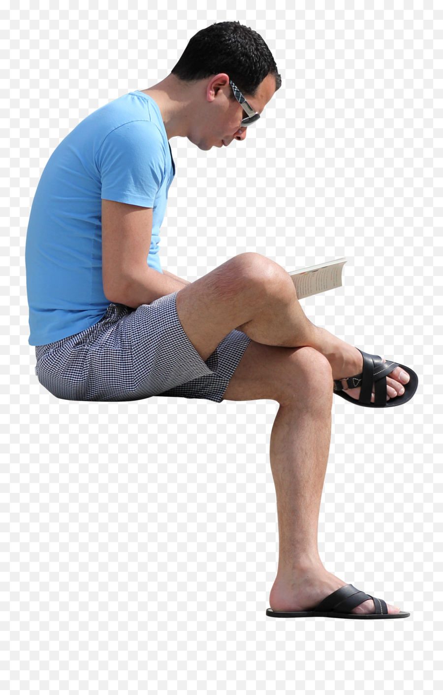 Download Sitting Man Png Image For Free - People Read Book Png,Sitting Person Png