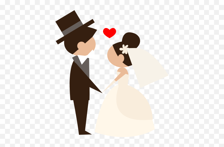 Groom And Bride Clipart Png Transparent - Bride And Groom Cartoon,Bride Png