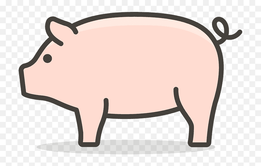 Pig Emoji Clipart - Transparent Pig Icon Png,Pig Emoji Png