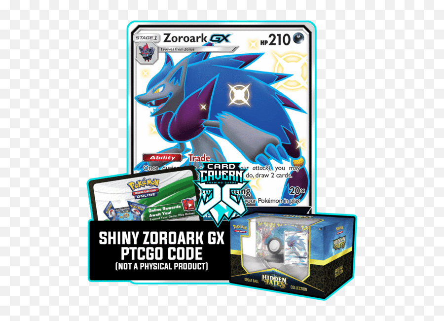 Shiny Zoroark Gx Ptcgo Code - Shiny Zoroark Gx Png,Zoroark Png