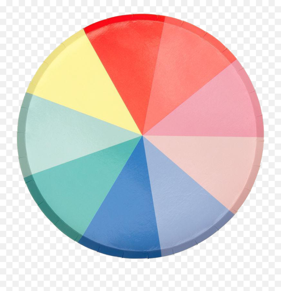 Color Wheel Plate - Small Meri Meri Color Wheel Plates Png,Color Wheel Transparent