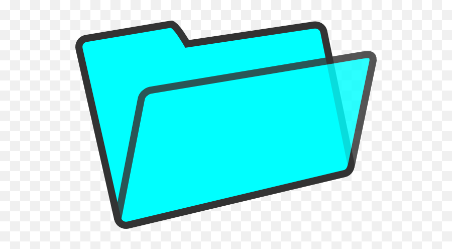 Light Blue Folder Clip Art - Vector Clip Art Folder Icons Mac Light Blue Png,Folder Icon Png Dark Blue