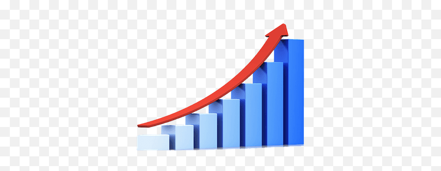 Blue Growth Graph Transparent Png - Stickpng Growth Graph Png,Graph Png