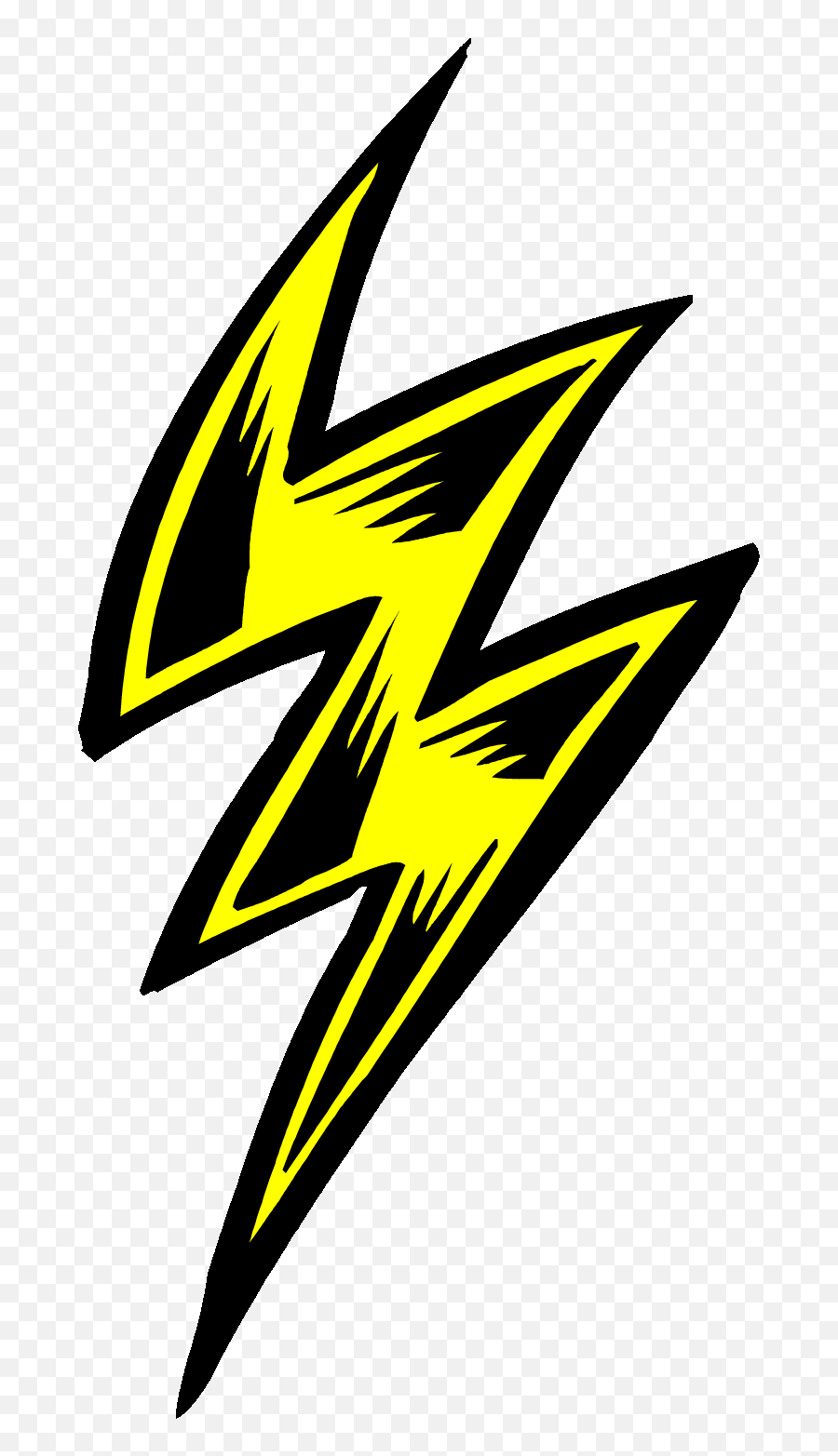 Lightning Bolt Black And Yellow Drawing Free Image - Seneca Ridge Middle School Png,Lightning Bolt Transparent Background