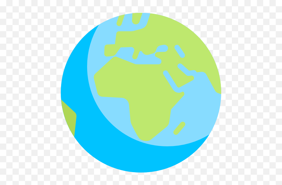 Earth Globe - Flat Globe Icon Png,Flat Globe Icon