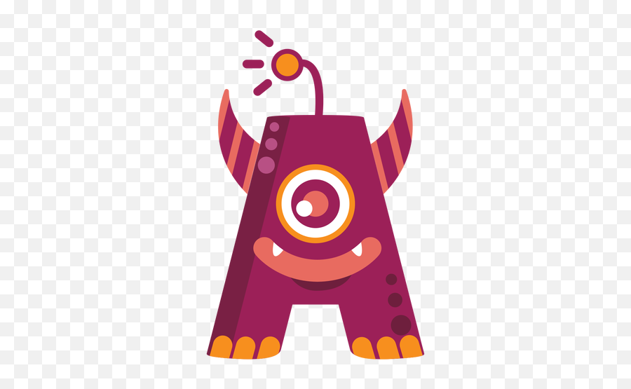 A Letter Monster Flat - Transparent Png U0026 Svg Vector File Letter A Monster Png,Letter Png