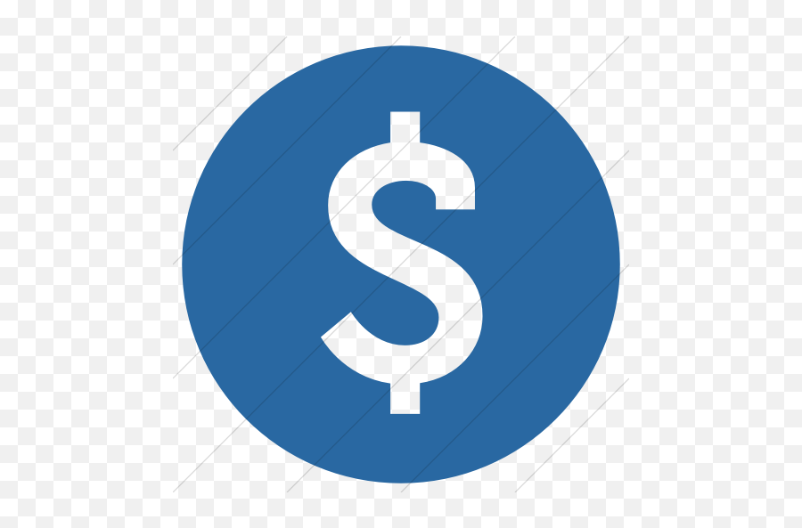 Iconsetc Simple Blue Raphael Dollar Sign Icon - Account Png,Green Dollar Sign Icon