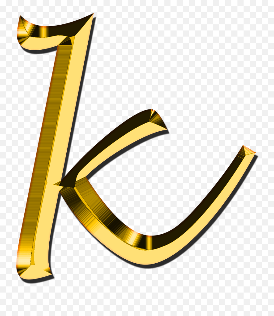 Small Letter K Transparent Png - Golden Letter K Png,K Png
