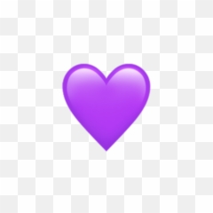 Iphone Iphoneemoji Purple Heart Emoji - Transparent png