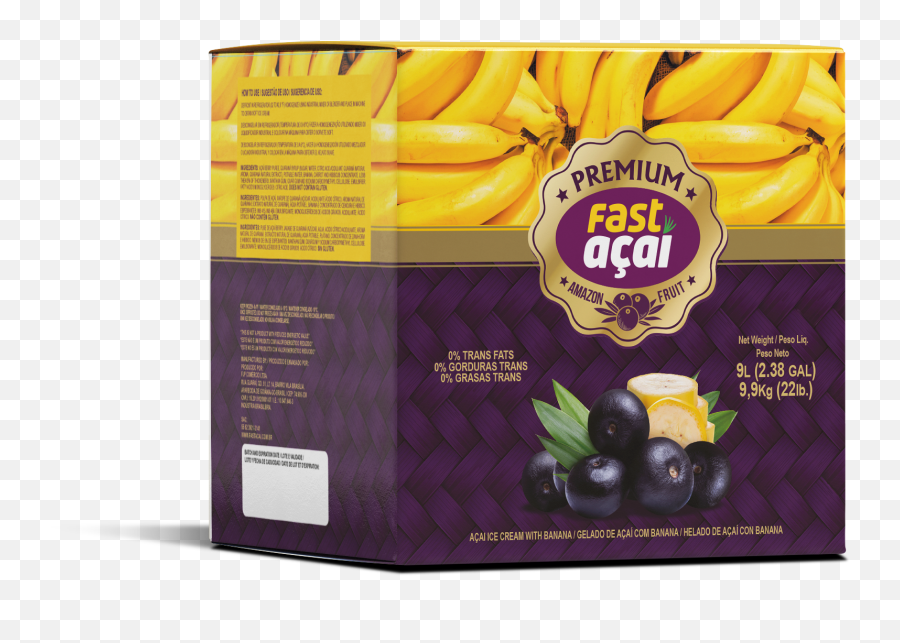 Premium Acai With Banana Sorbet 85kg Box Zing Bowl - Superfood Png,Acai Bowl Icon